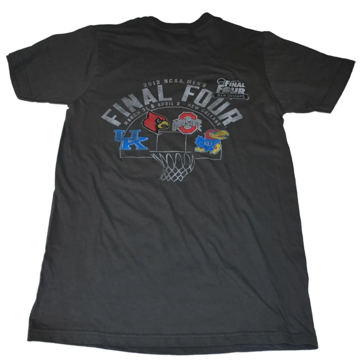 2012 Final Four The Victory Gray Soft Cotton New Orleans T-Shirt (S)