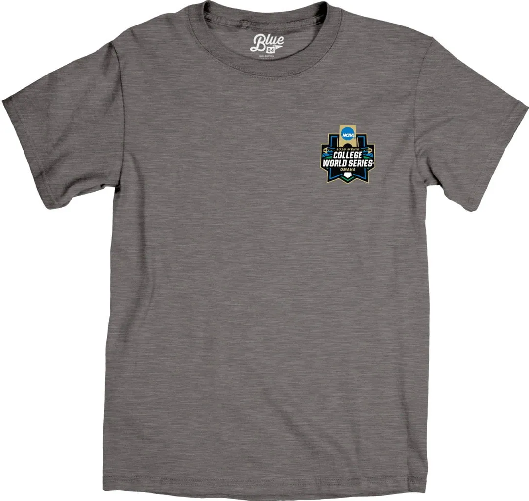 2019 Men's College World Series CWS 8 Team "Federation" Gray T-Shirt