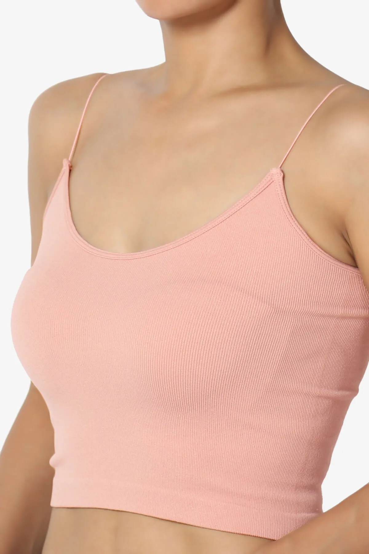 Aced Skinny Strap Ribbed Seamless Bra Cami