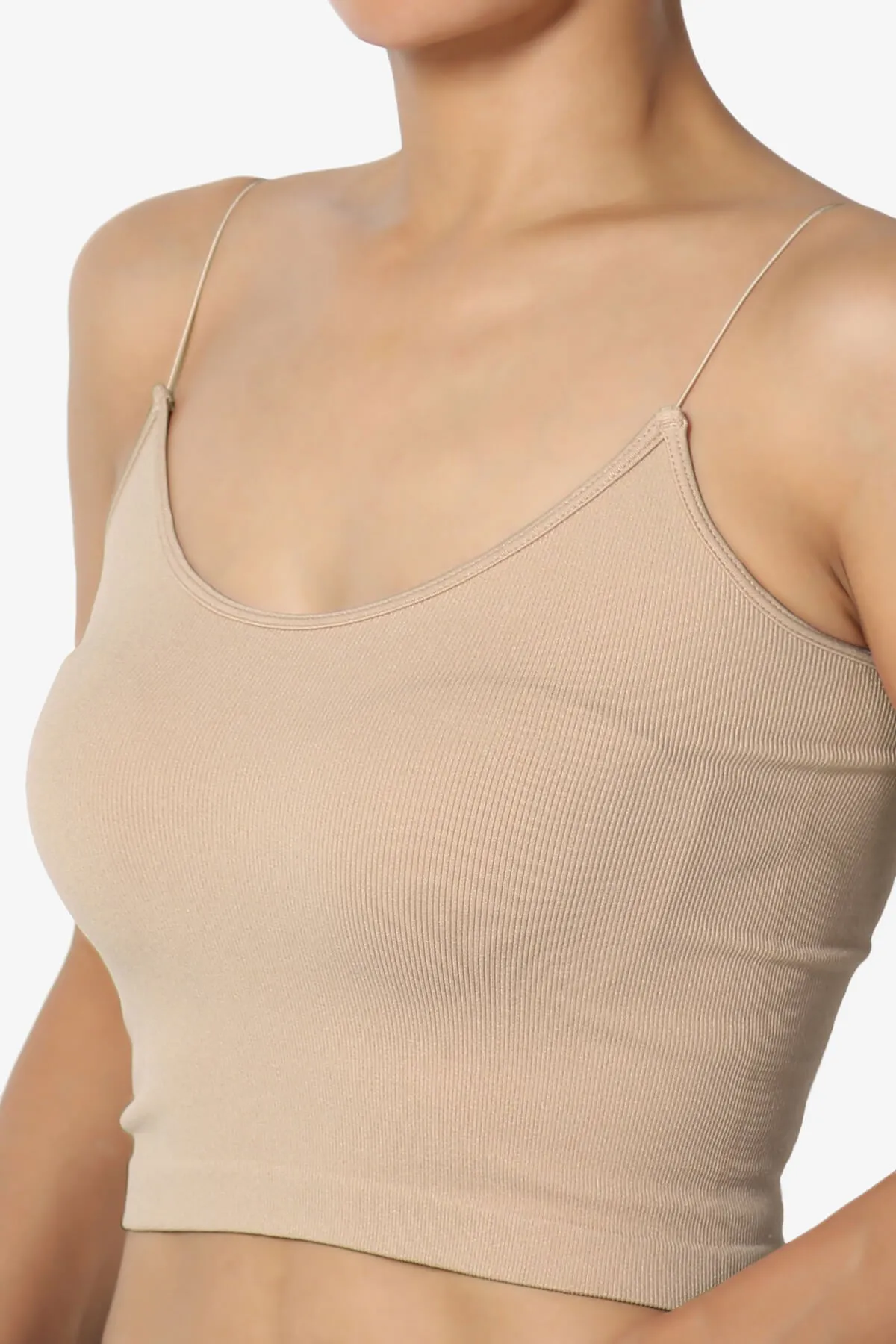 Aced Skinny Strap Ribbed Seamless Bra Cami