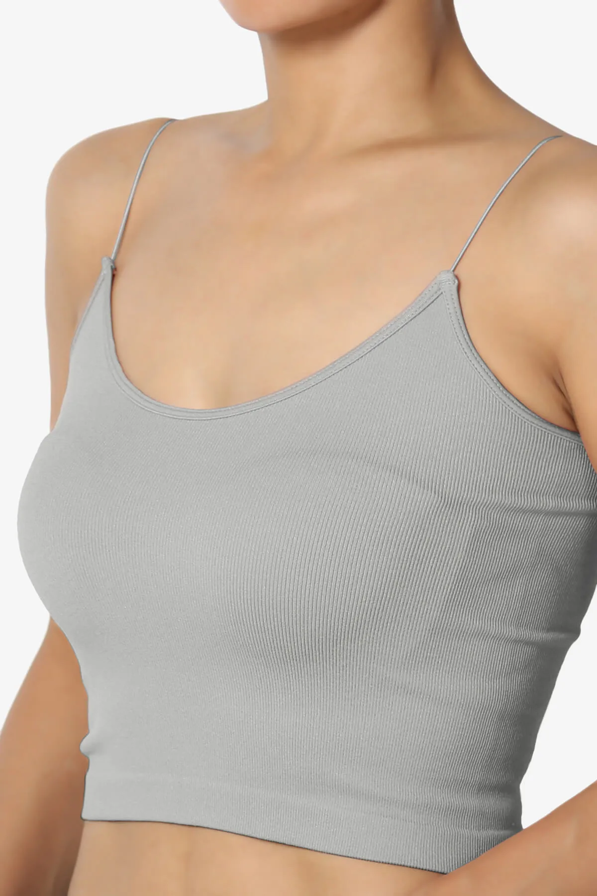 Aced Skinny Strap Ribbed Seamless Bra Cami