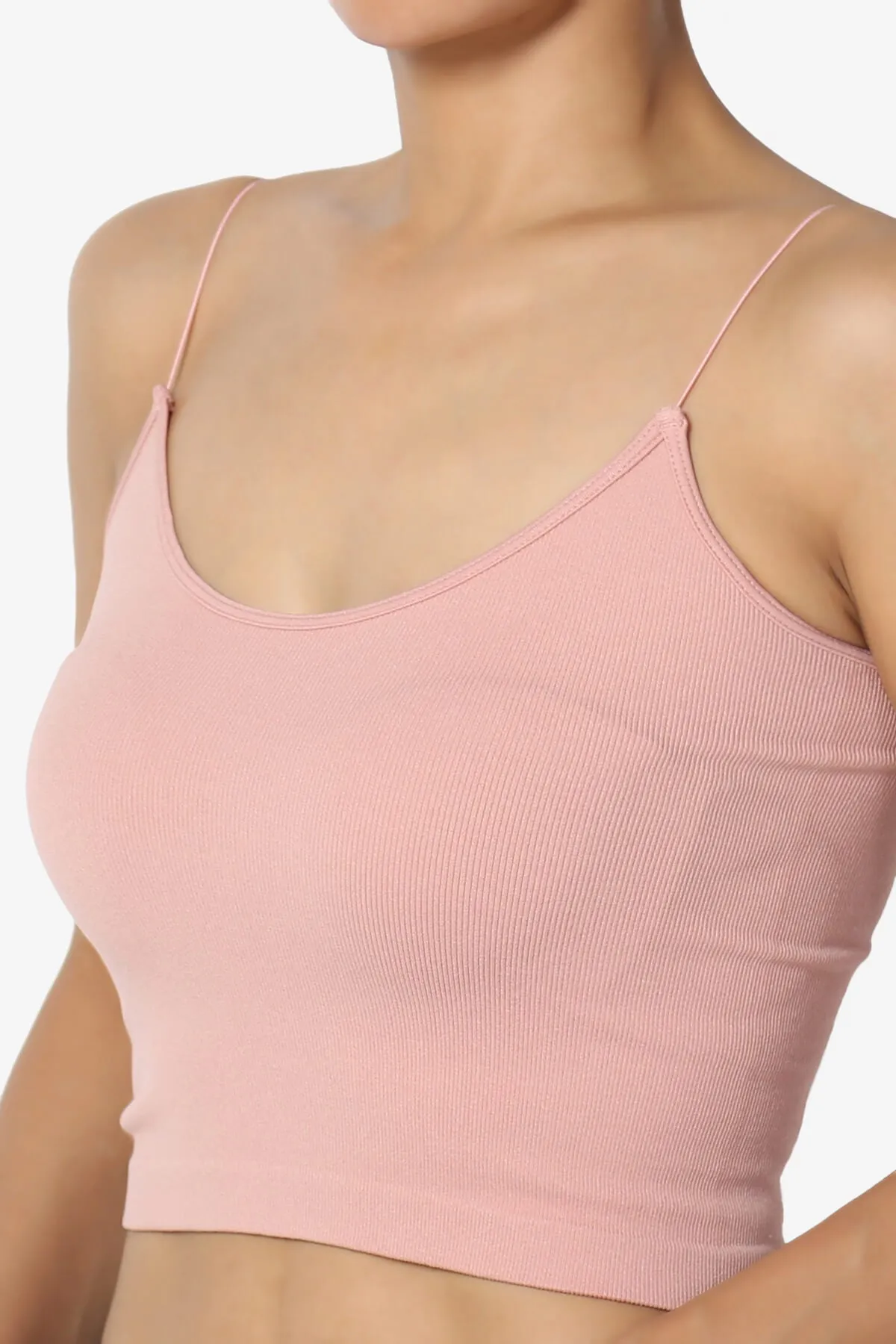 Aced Skinny Strap Ribbed Seamless Bra Cami