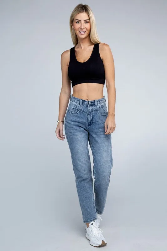 Ambiance Ribbed Cropped Tank Top