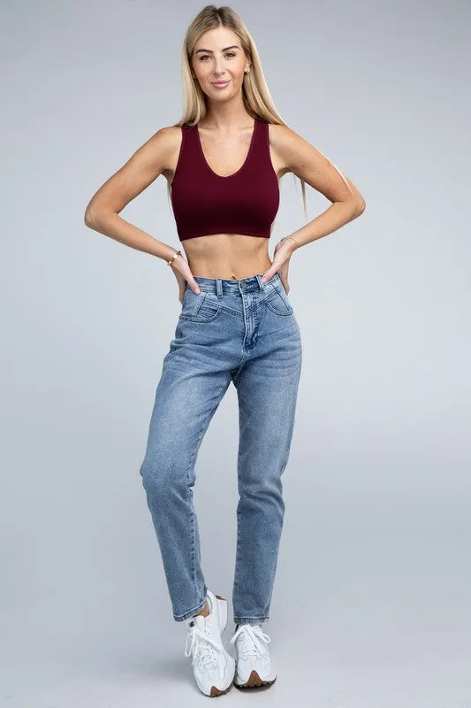 Ambiance Ribbed Cropped Tank Top