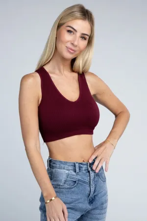 Ambiance Ribbed Cropped Tank Top