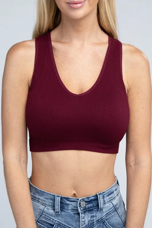 Ambiance Ribbed Cropped Tank Top