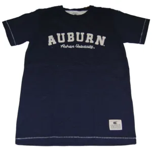 Auburn Tigers Colosseum Navy Stitched Look Soft Cotton T-Shirt (L)