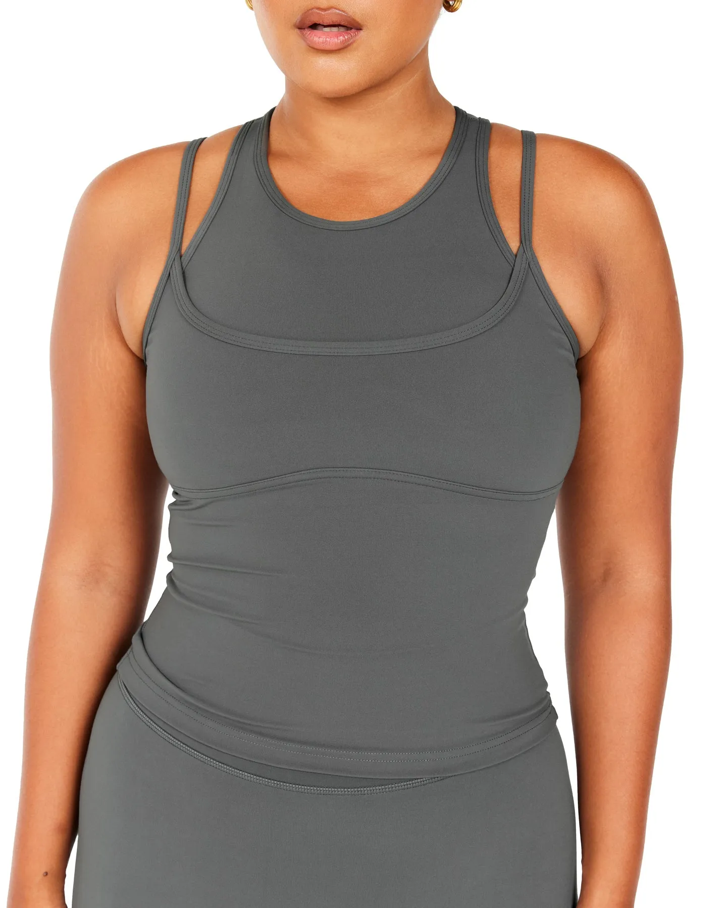 Aura Double Tank - Cloud Grey