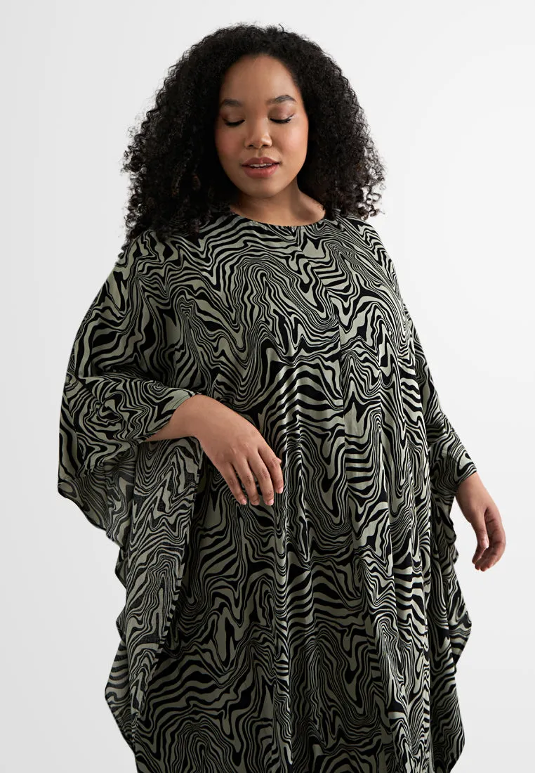 Bathia Cotton Rayon Lounge Caftan Dress