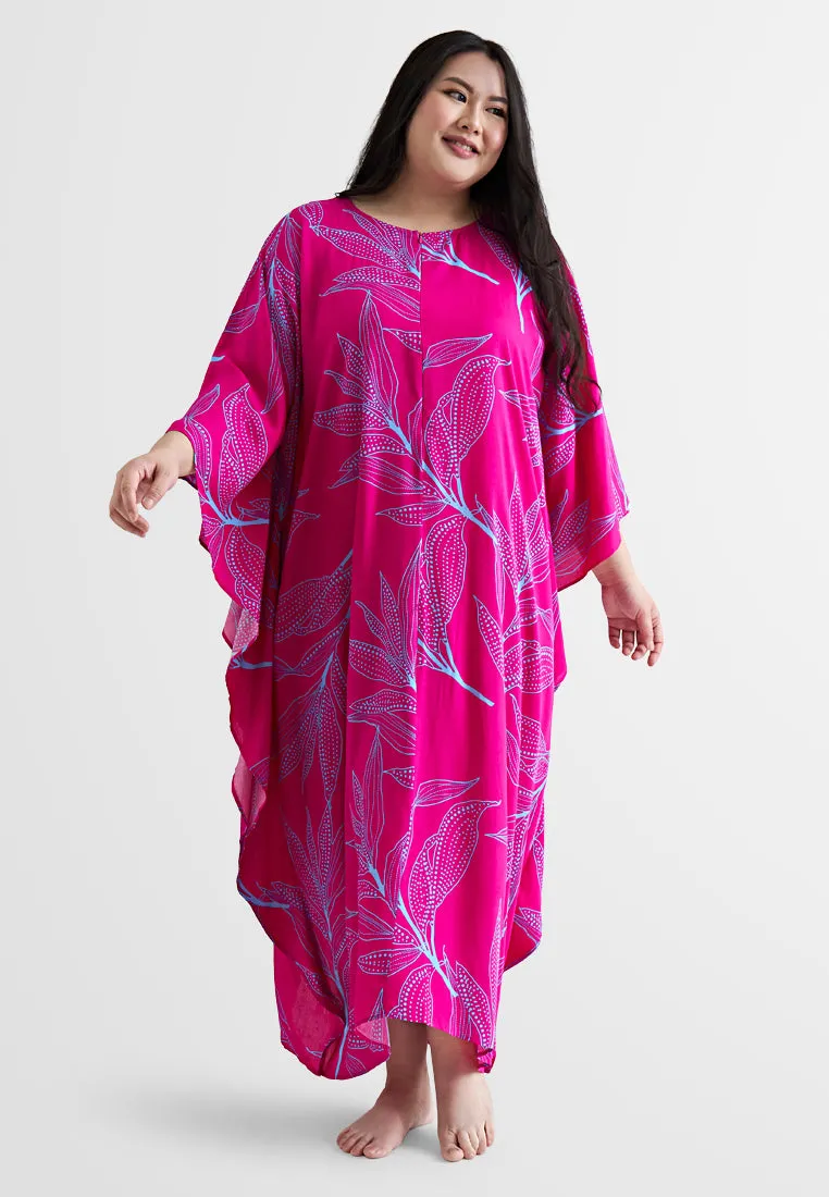 Bathia Cotton Rayon Lounge Caftan Dress