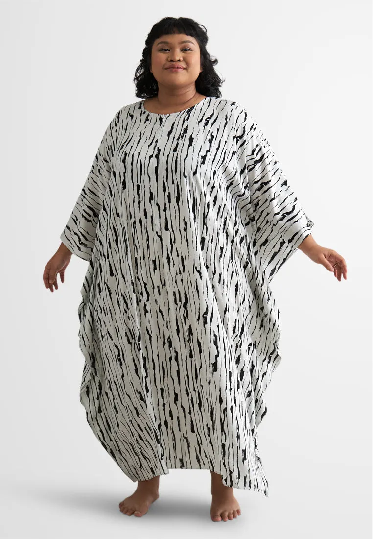 Bathia Cotton Rayon Lounge Caftan Dress