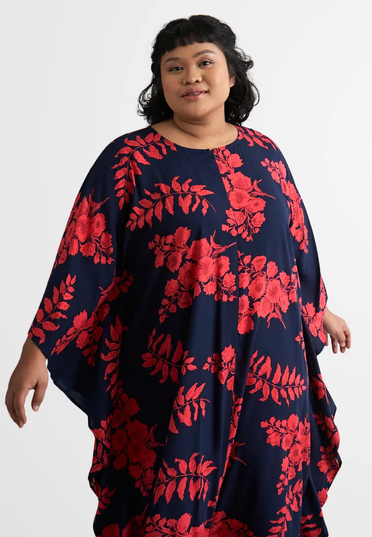 Bathia Cotton Rayon Lounge Caftan Dress