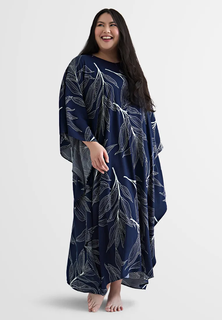 Bathia Cotton Rayon Lounge Caftan Dress