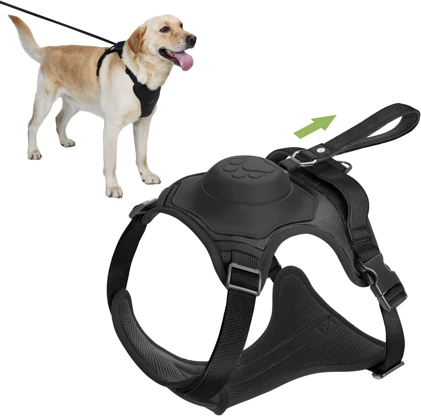 Best Dog Harness with Retractable Leash 2-in-1 No Pull Puppy Harness