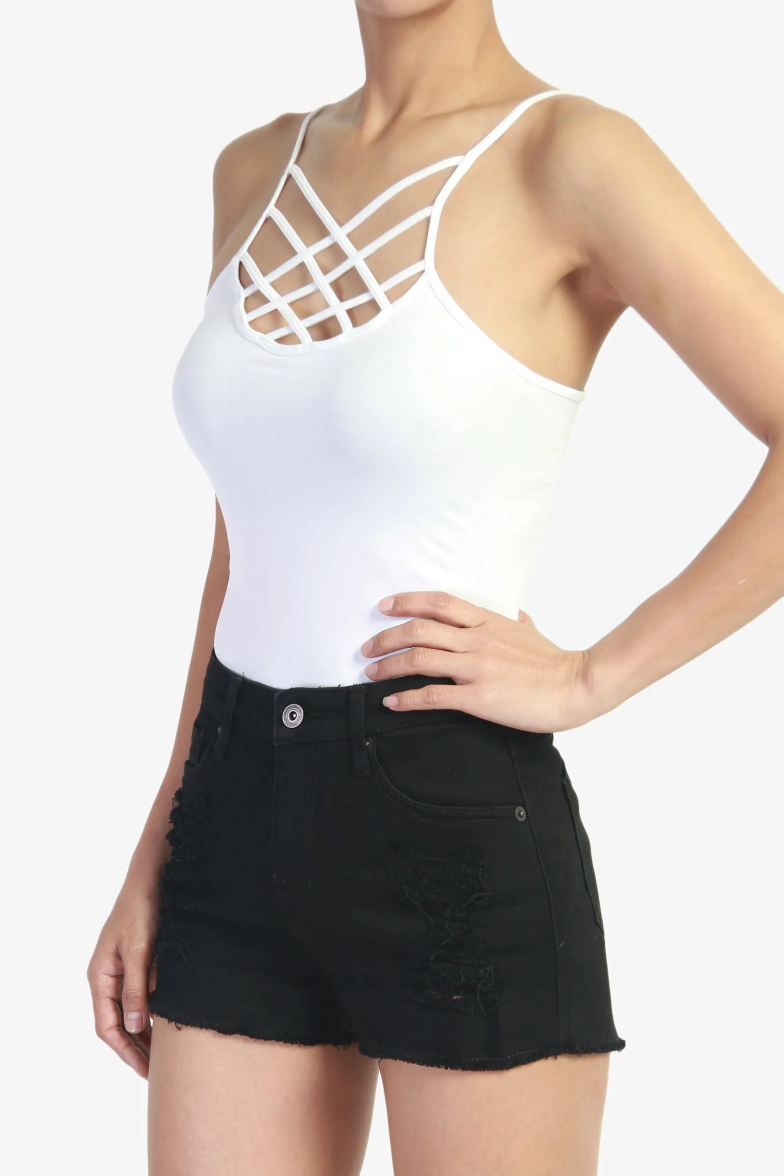 Britney Caged Tank Bodysuit