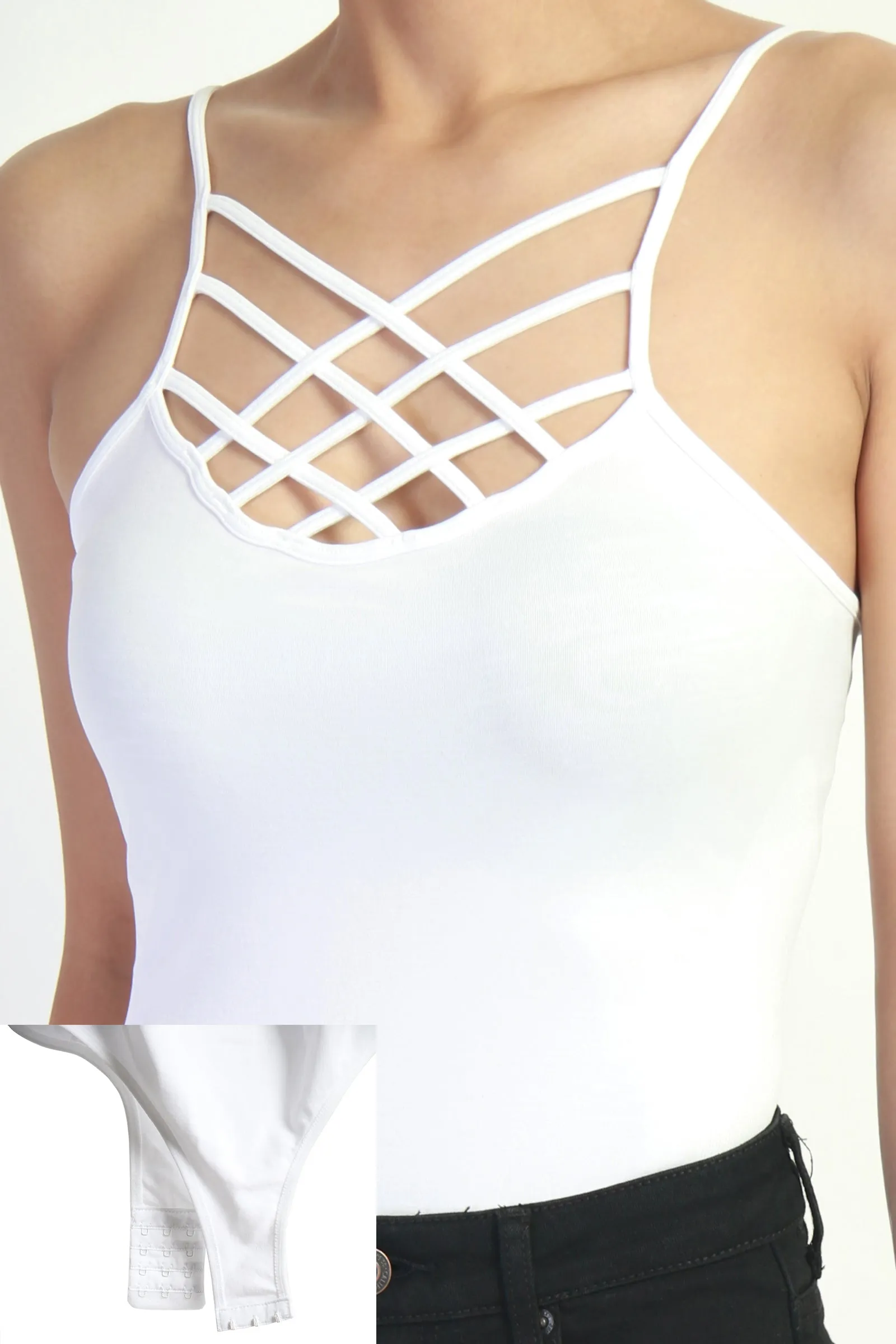 Britney Caged Tank Bodysuit