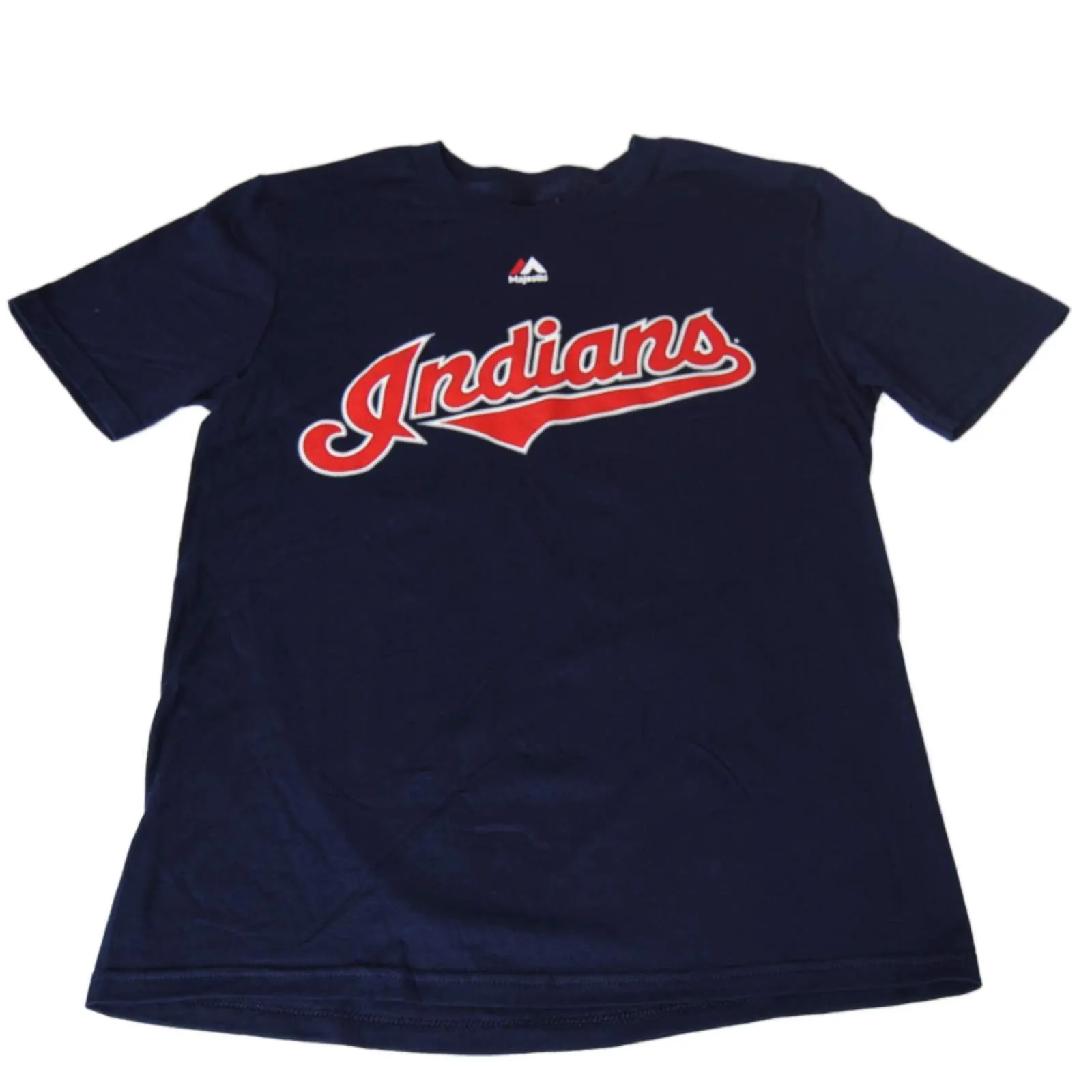 Cleveland Indians Majestic Youth Navy Nick Swisher #33 Cotton Player T-Shirt (M)