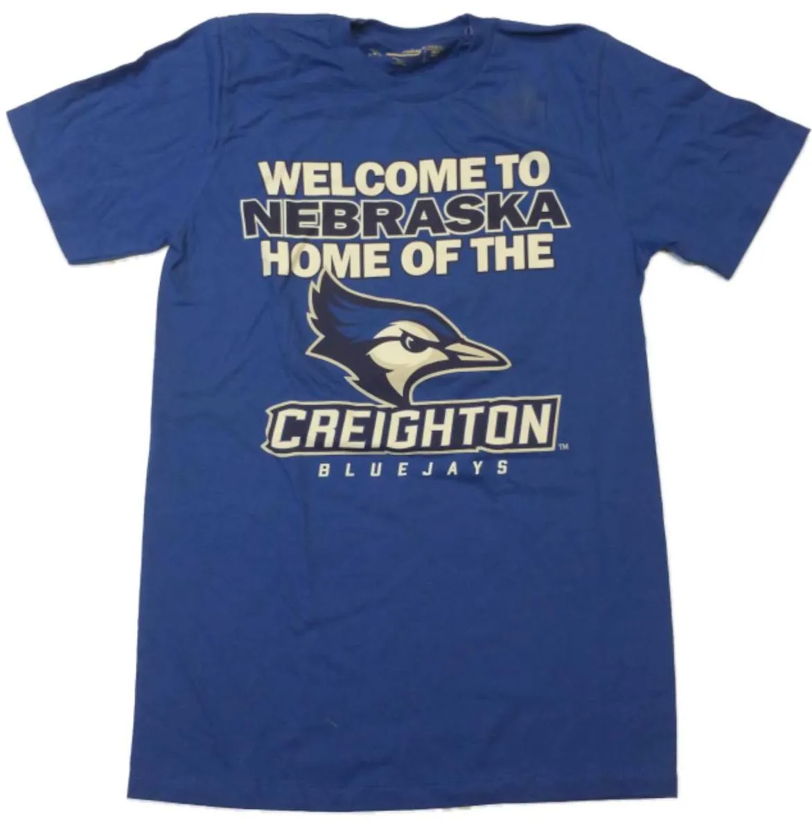 Creighton Bluejays The Victory Blue "Welcome to Nebraska" T-Shirt (S)