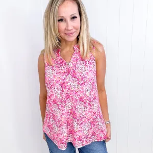 Dear Scarlett Lizzy Tank Top in a Neon Ditzy Floral