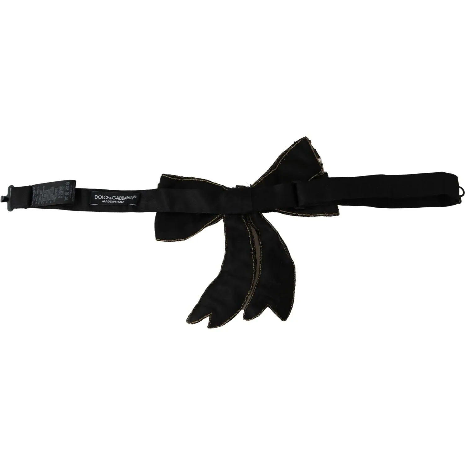 Dolce & Gabbana Elegant Silk Rhinestone Bow Tie