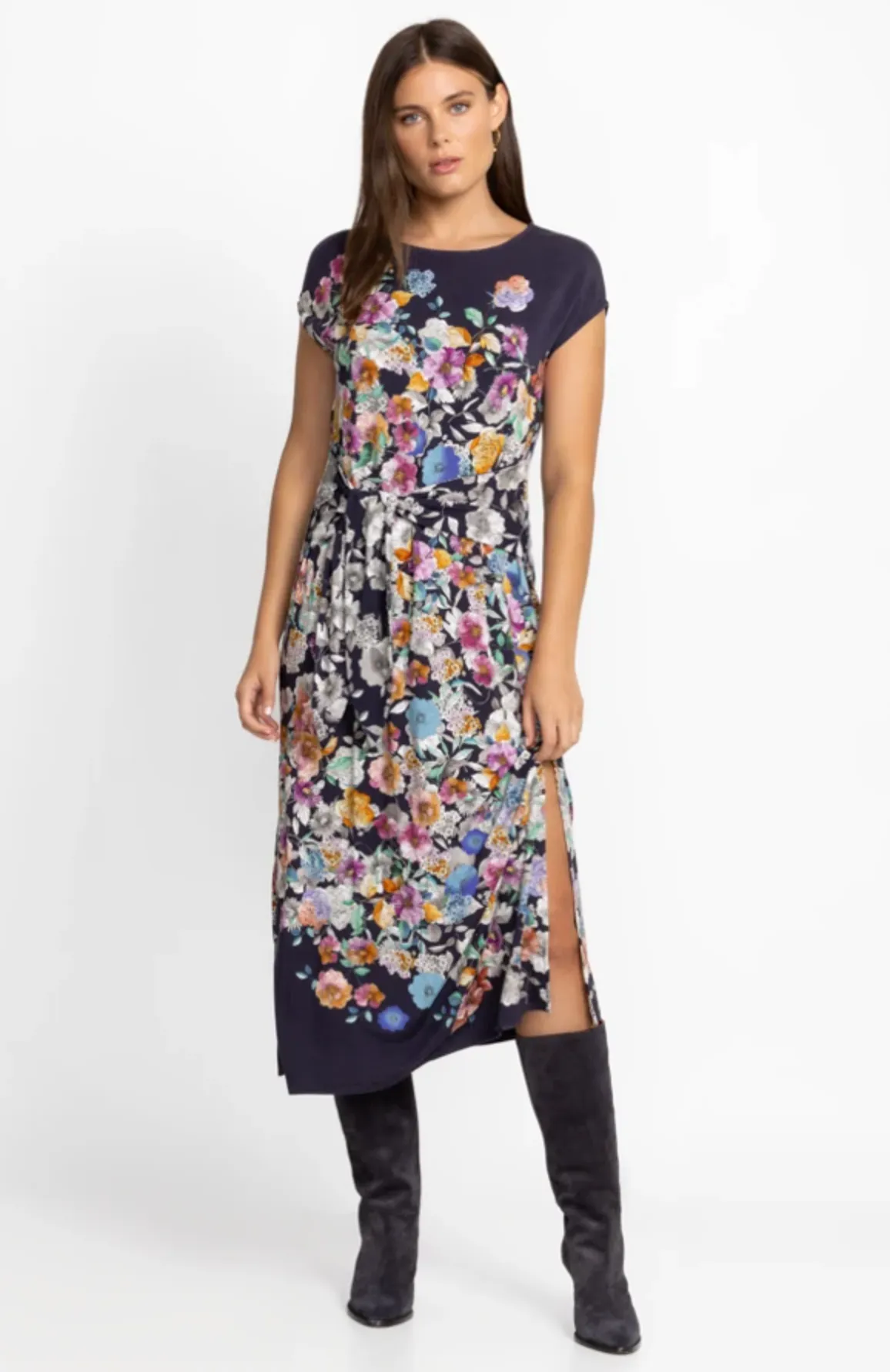 Fall Dance Tie Waist Dress