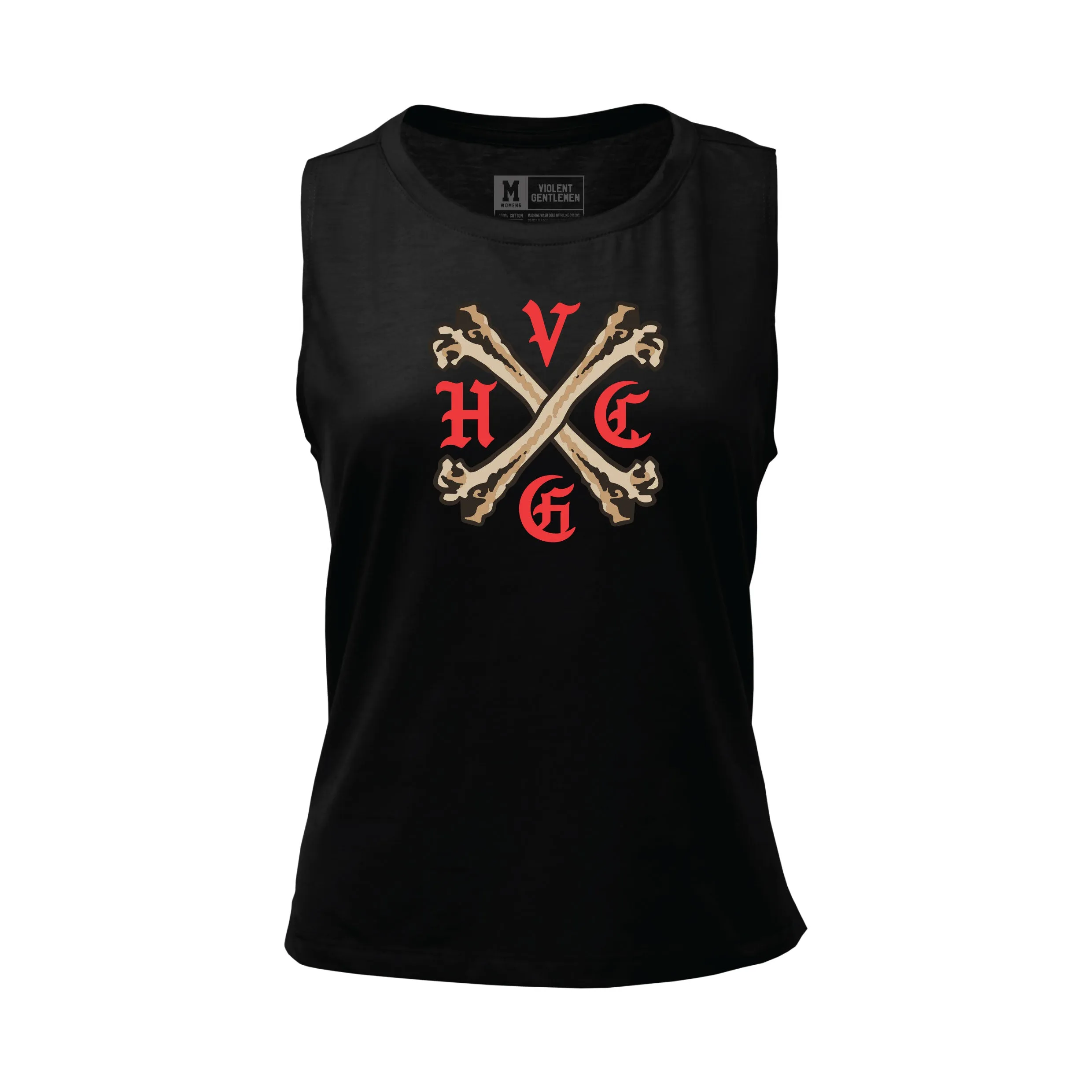 Femur Womens Athletic Sleeveless Tee