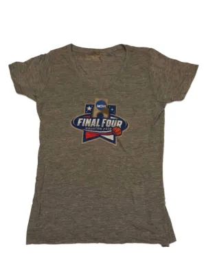 Final Four 2016 The Victory WOMENS Gray Short Sleeve V-Neck T-Shirt (L)