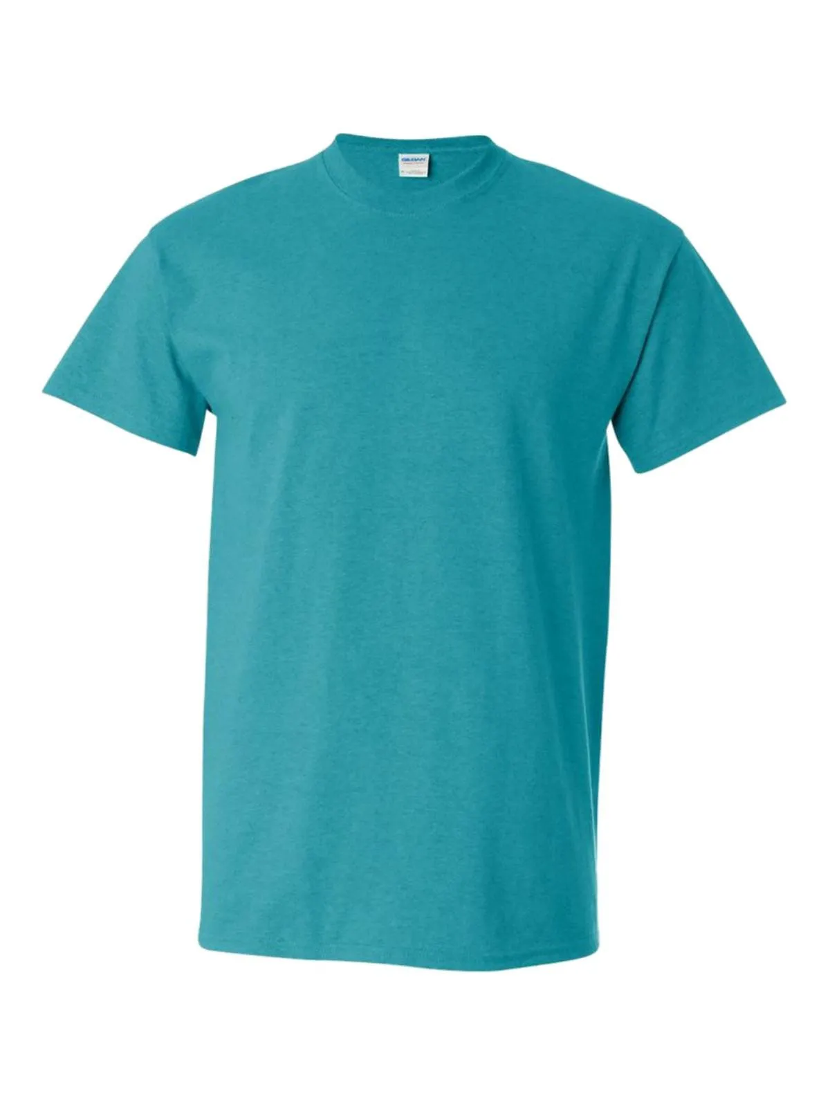 Gildan Ultra Blend Teal Cotton Polyester Short Sleeve Plain T-Shirt (S)