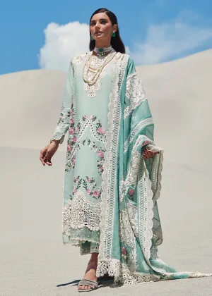 Green Lawn Suit - Saira Shakira X Crimson Luxury Lawn '23 - Serendipity - D3B