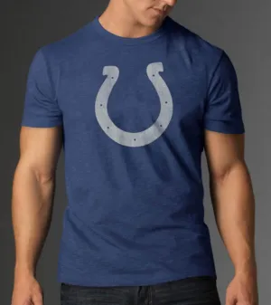 Indianapolis Colts 47 Brand Bleacher Blue Soft Cotton Scrum T-Shirt