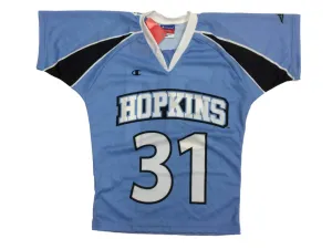 Johns Hopkins University Champion Blue #31 YOUTH Jersey Style T-Shirt (5XL)