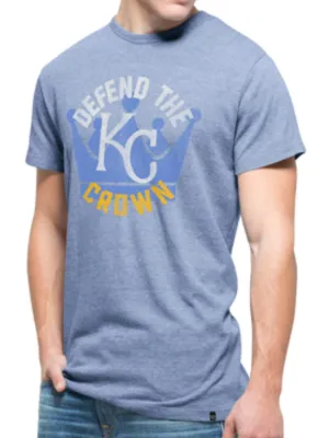 Kansas City Royals 47 Brand Blue Defend Crown Tri-Blend Tri-State T-Shirt