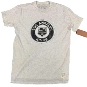 Los Angeles Kings Retro Brand Light Gray TriBlend Vintage Logo T-Shirt