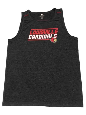 Louisville Cardinals Colosseum Charcoal Gray Performance Sleeveless Tank Top (L)