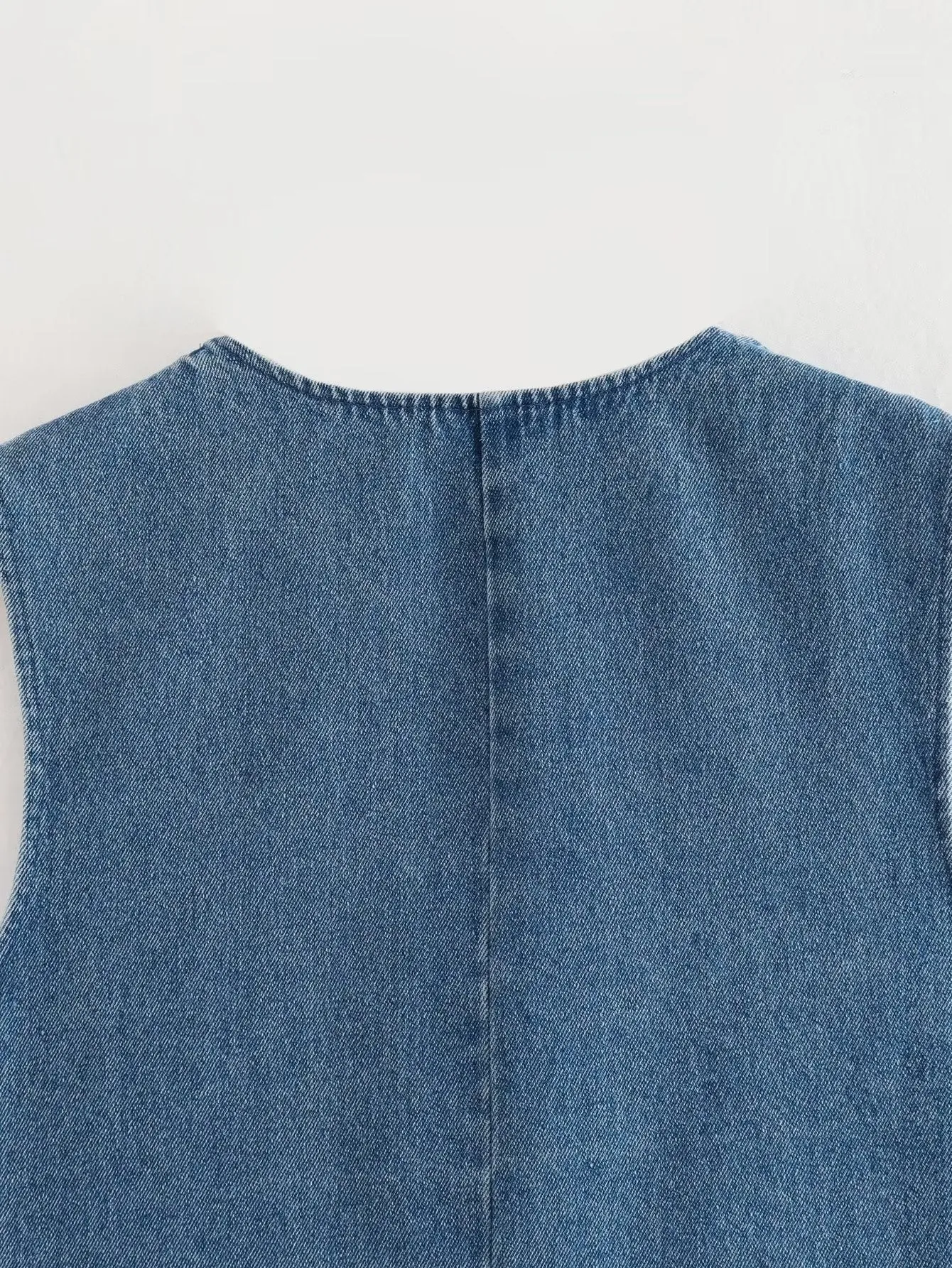 Lyra Denim Look Waistcoat