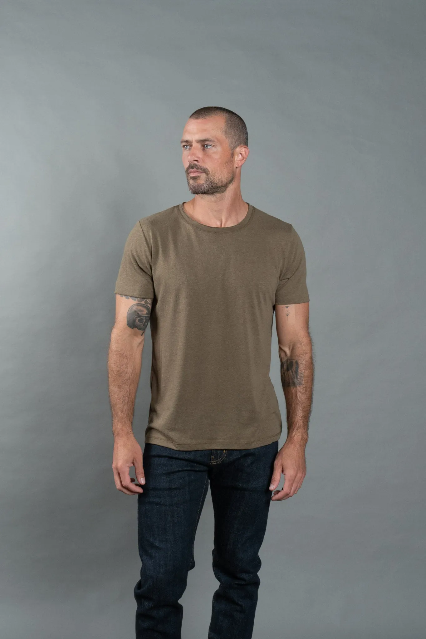 Men's Brolin Raw Neck Crew Tee