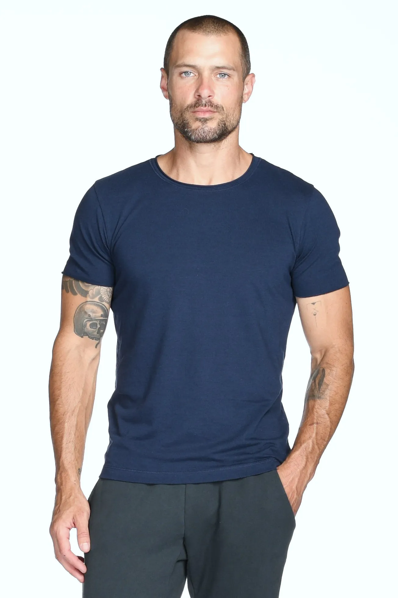 Men's Brolin Raw Neck Crew Tee