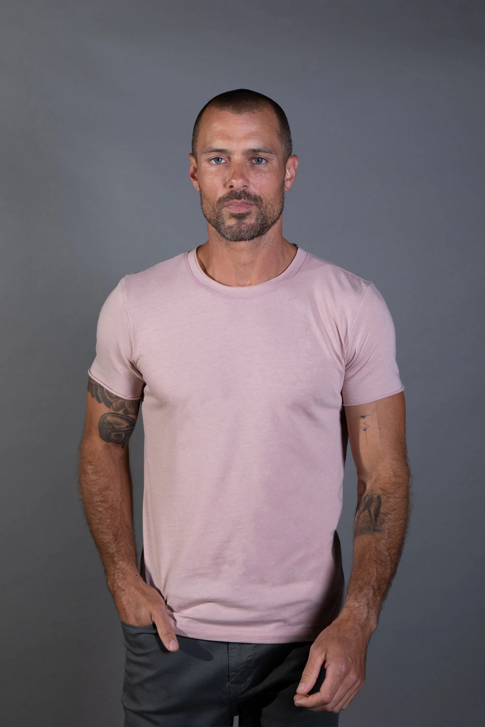 Men's Brolin Raw Neck Crew Tee