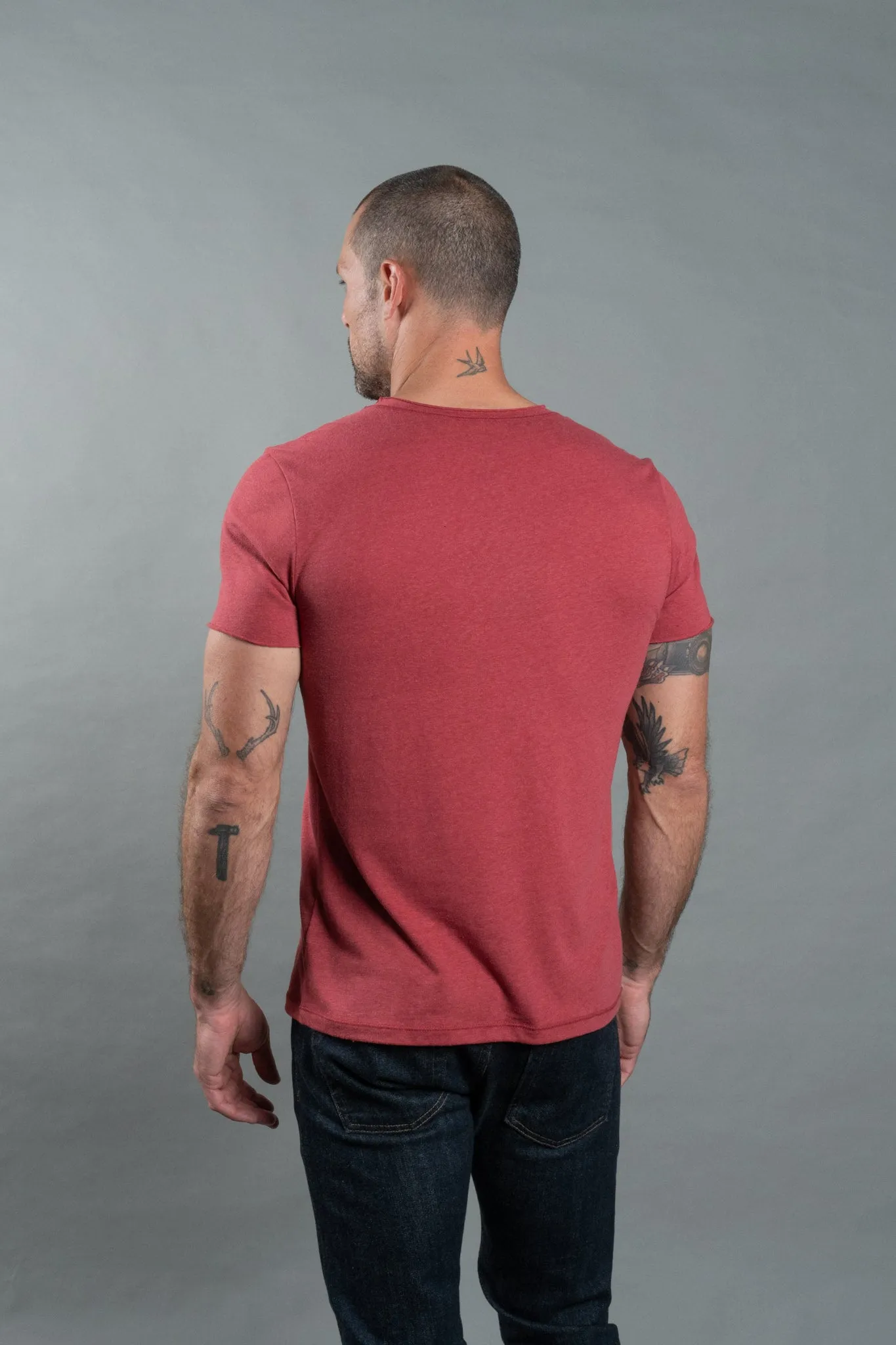 Men's Brolin Raw Neck Crew Tee