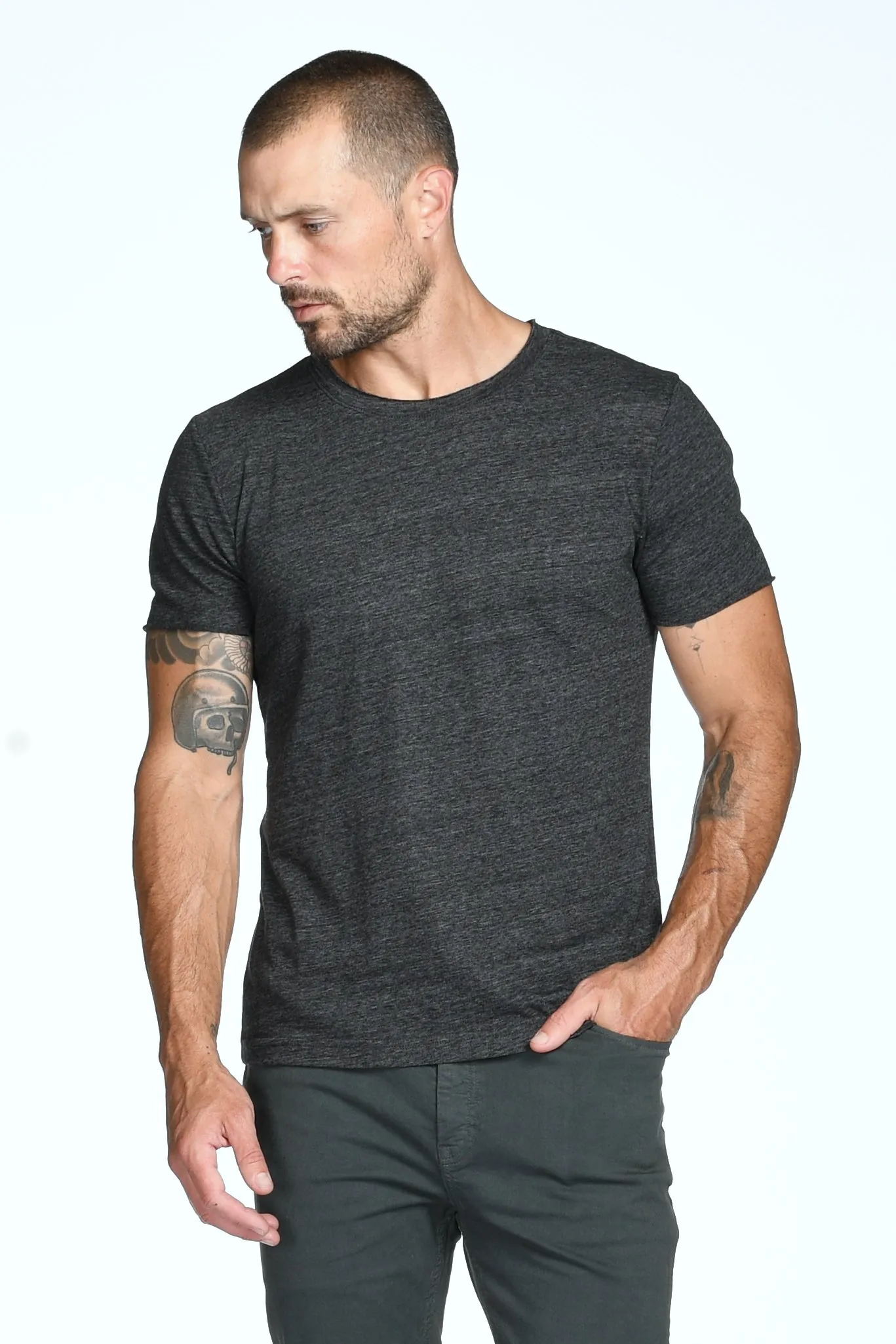 Men's Brolin Raw Neck Crew Tee