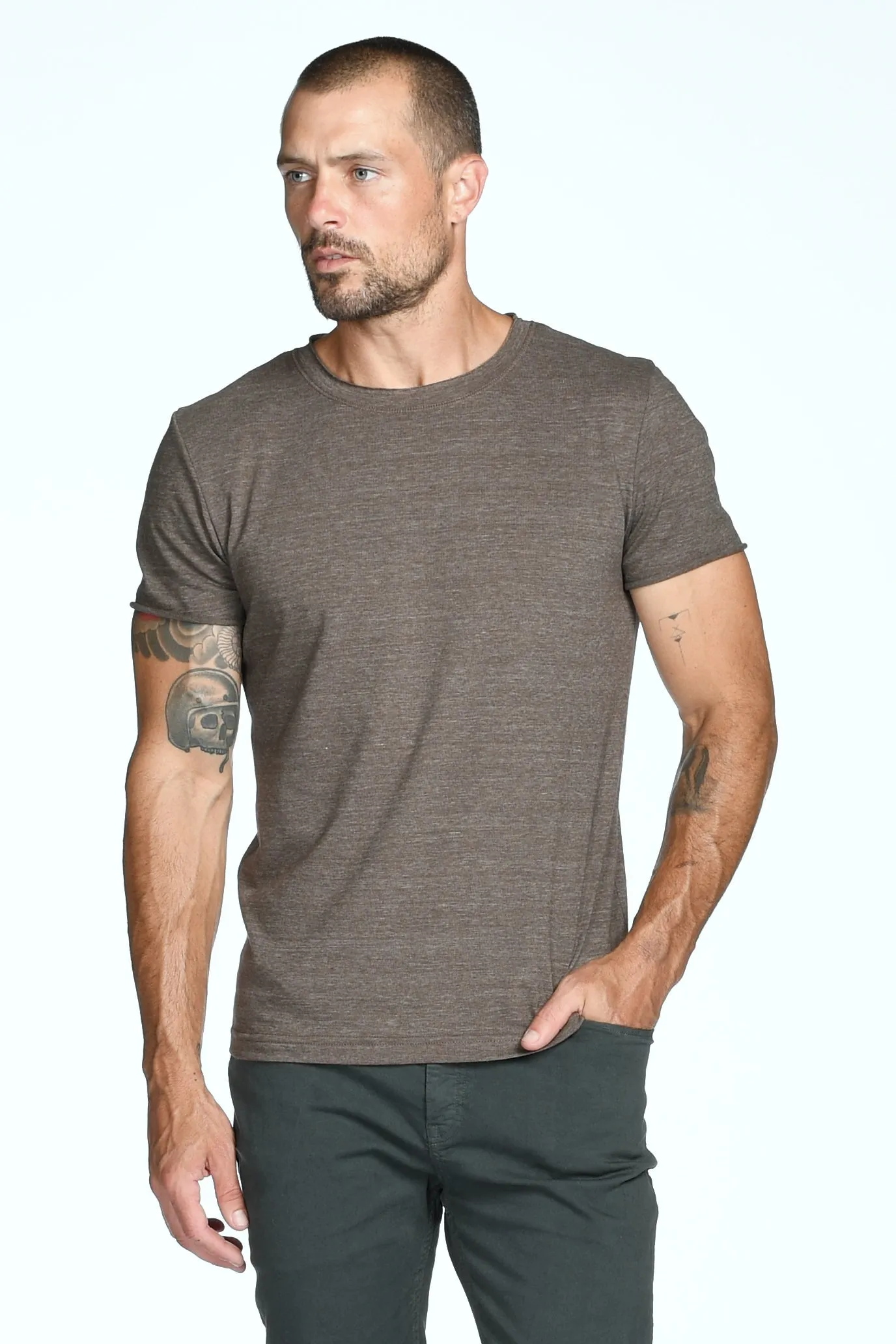 Men's Brolin Raw Neck Crew Tee