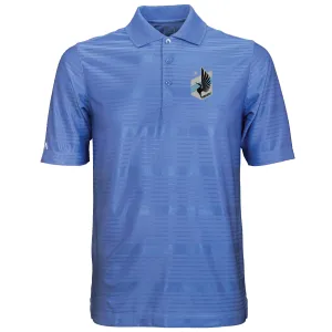 Minnesota United FC Antigua Blue Light Performance Illusion Golf Polo T-Shirt