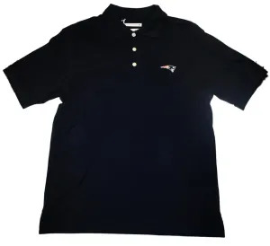 New England Patriots Cutter & Buck Navy Knit Polo Shirt (S)