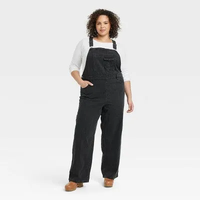 New - Women's 90's Baggy Jumpsuit - Universal Thread Black 24