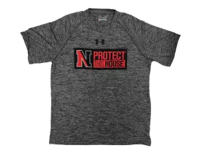 Northern Illinois Huskies Under Armour Loose Gray Anti-Odor Heatgear T-Shirt (L)