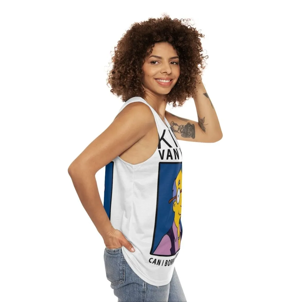 "Can I Borrow a Feeling?" Kirk Van Houten Unisex Tank Top