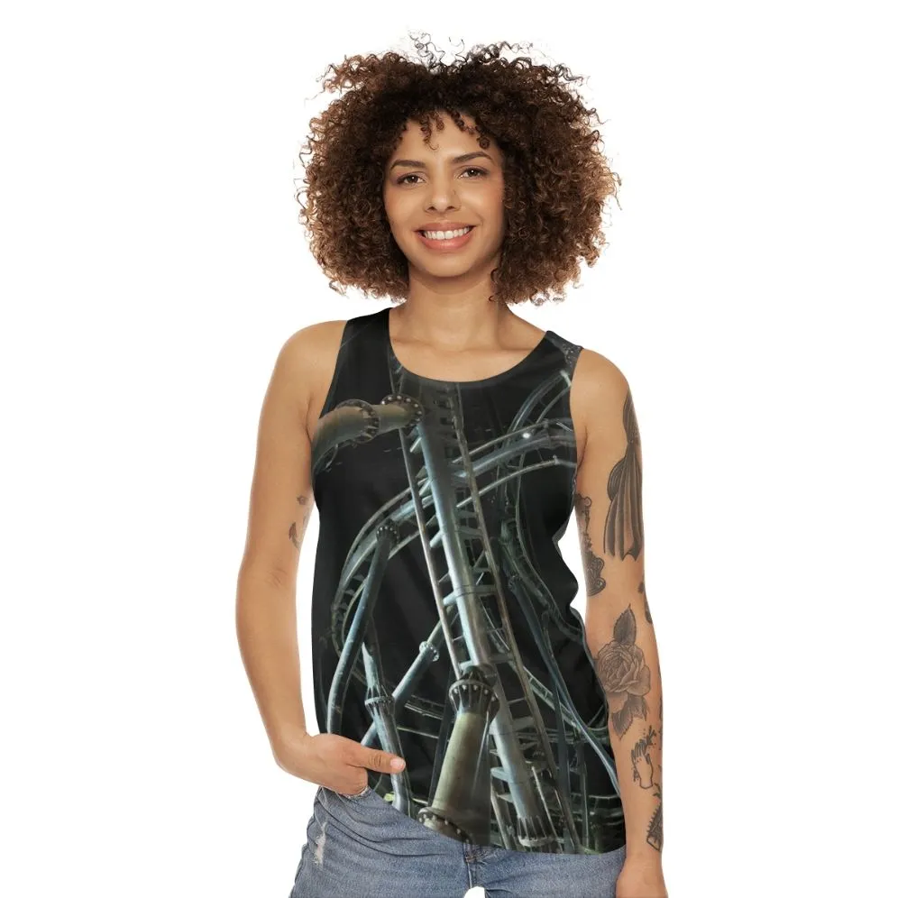 "Flight Of Fear Unisex Tank Top - Thrill-Seeking Apparel"