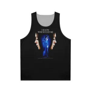 "I Know Who Killed Me" Unisex Tank Top for Cult Movie Fans