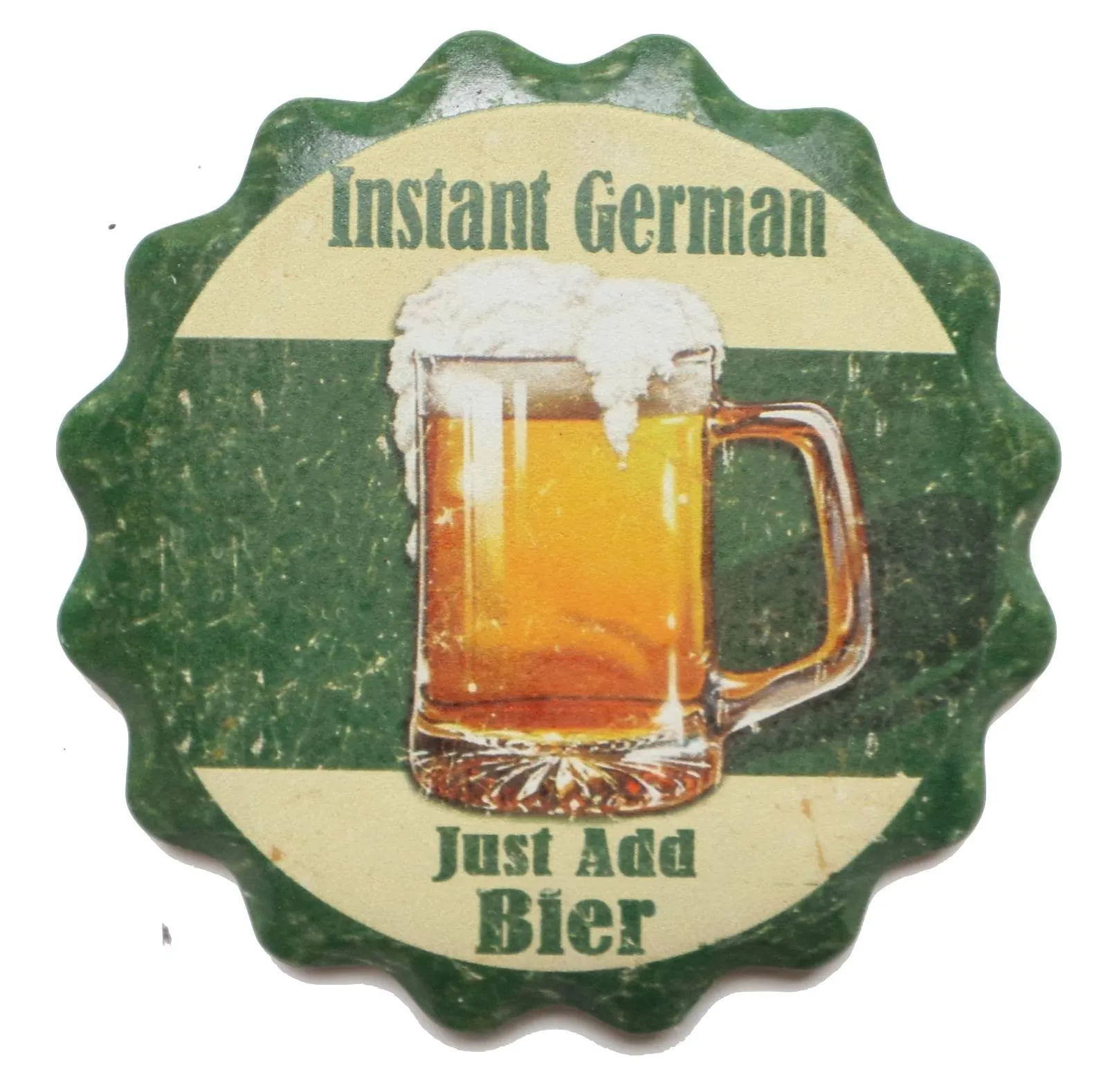 "Instant German. Just Add Bier" German Gift Coaster