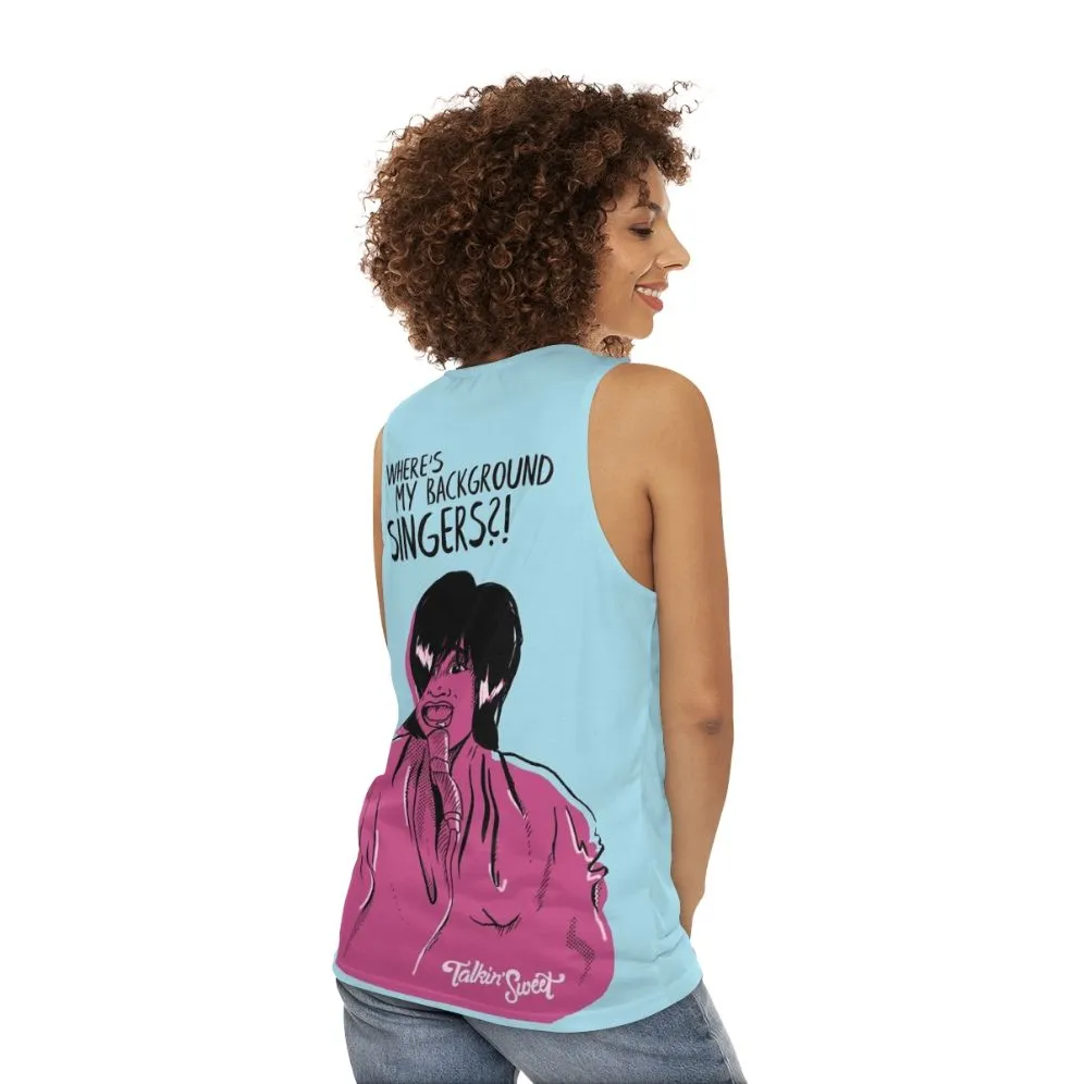 "Ms Patti Where Are My Backup Singers?" Unisex Christmas Tank Top